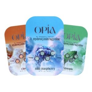 OPiA 7-Hydroxymitragynine 4x Chewable Tablets | 80mg/Blister Pack - 20mg/Tablet | 10 Count Box