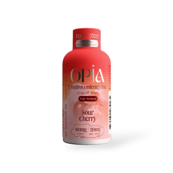 OPiA 7-Hydroxymitragynine High Potency Liquid Shots | 60mg Total / 20mg Per Dose | 12 Count Box