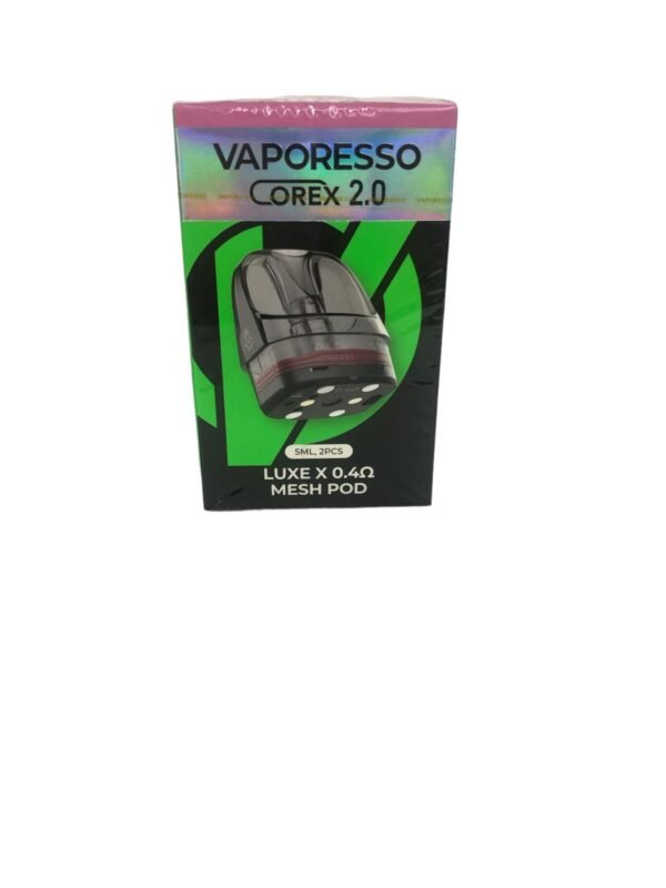 Vaporesso | Corex 2.0 | Mesh Pod | Luxe X Series | 0.4 ohm | 5ml | 2.ct Pack