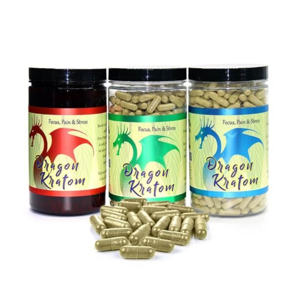 Dragon Kratom | 500 Capsules | 1 Count Jar