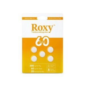 Roxy XL 5 Blister Pack x 10 Count Box (50 Tablets) 7-Hydroxymitragynine Kratom 60mg/Tablets