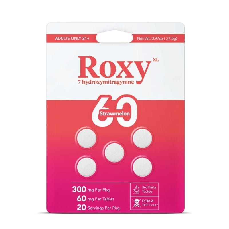 Roxy XL 5 Blister Pack x 10 Count Box (50 Tablets) 7-Hydroxymitragynine Kratom 60mg/Tablets - Image 2
