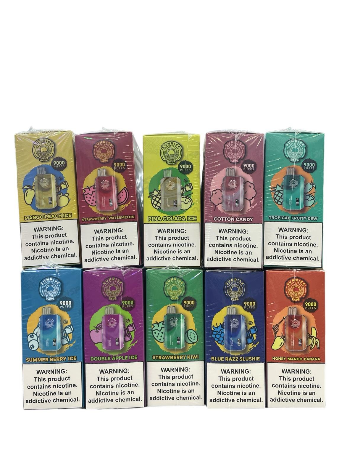 Savor The Sunrise | 9000 Puffs | Disposable Vape Device | 5 Pack