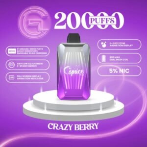 Spacemax 20k | Glow | 20000 Puffs | Disposable | 5% Nic | 5 Pack