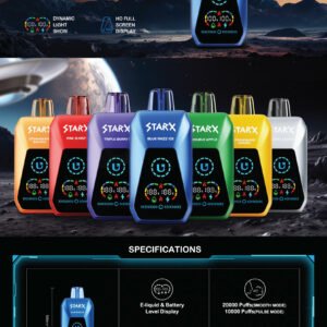 Strax | Disposable | 20K Puffs | 20ml | 5% Nic | 5 Pack