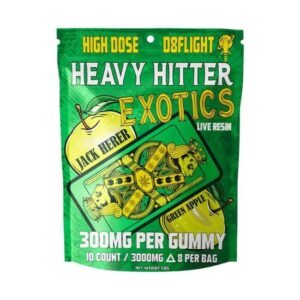 D8 Flight | Heavy Hitter Exotics | Live Resin | Gummies | 3000mg | 10ct. Bag