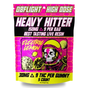 D8 Flight Heavy Hitter | Delta 9 + THCP Gummies | Live Resin | 30mg Per Piece | 5 Pc Per Bag UPC: HH-150MG-D9  SKU: HH-150MG