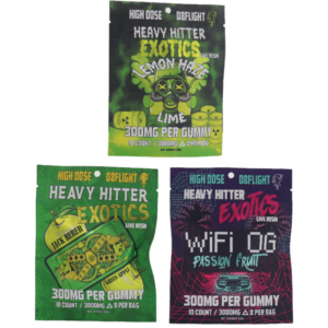 D8 Flight | Heavy Hitter Exotics | Live Resin | Gummies | 300mg | 25ct. Jar