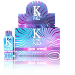 K-SHOT Kratom+Nootropics | Extract Shot | 59ml Per Bottle | 12 Bottle Per Display