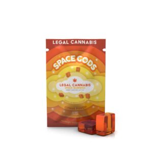 Space Gummies | Legal Cannabis | THC+CBD | 60Mg | 2Pcs Per Pack | 30 Packs Display