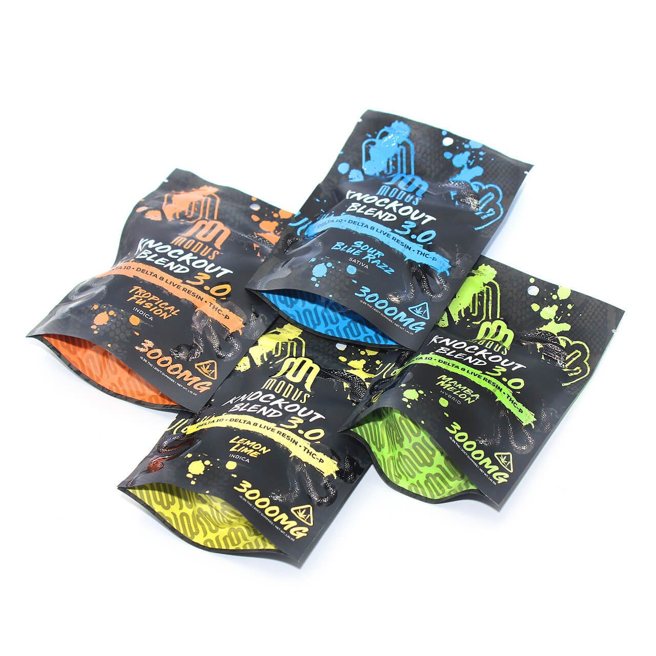 Modus Knockout Blend 3.0 | Gummies D10 | D8 Live Resin | THC-P | 20ct per pk | 3000mg