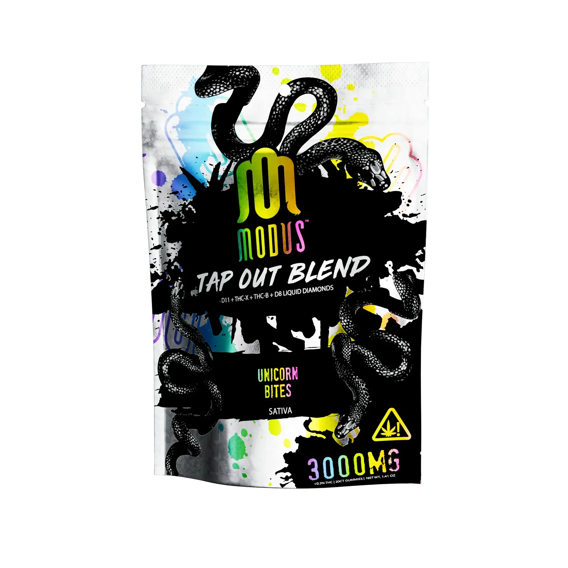 Medusa | Tap Out Blend 3.0 | Gummies | 3000mg | D11+THC-X+D8 Liquid Diamonds | 20ct