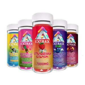 Extrax Adios Blend | Gummies | THCA+D9P THC + Live Resin | 7000 Mg | 350mg pc | 20 Pack